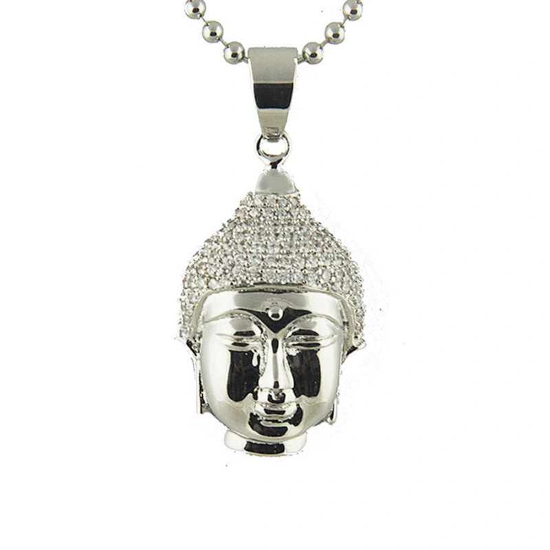 Miss Jewelry Cheap Iced Out Dubai Gold 925 Sterling Silver Jewellery Mens Diamond Buddha Pendant