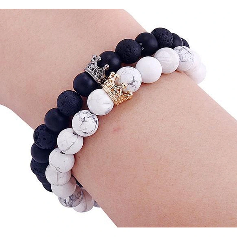 Miss Jewelry New Design Crown Round Bead Bracelet
