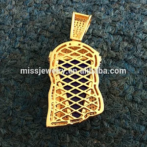 Hip Hop Bling Jesus Gold Pendant Jewelry