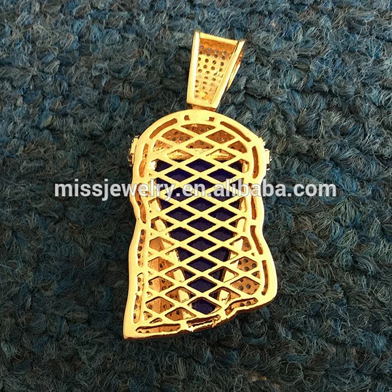 Hip Hop Bling Jesus Gold Pendant Jewelry