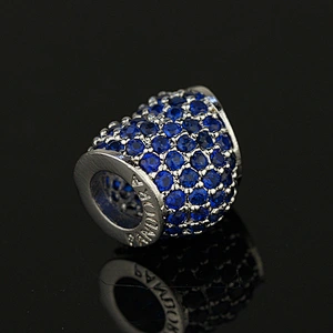 High quality gold jewelry fashion cz ball pave diamond beads
