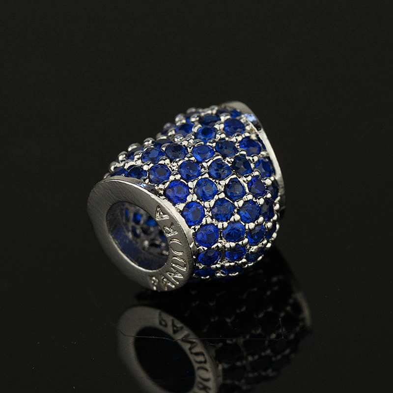 High quality gold jewelry fashion cz ball pave diamond beads
