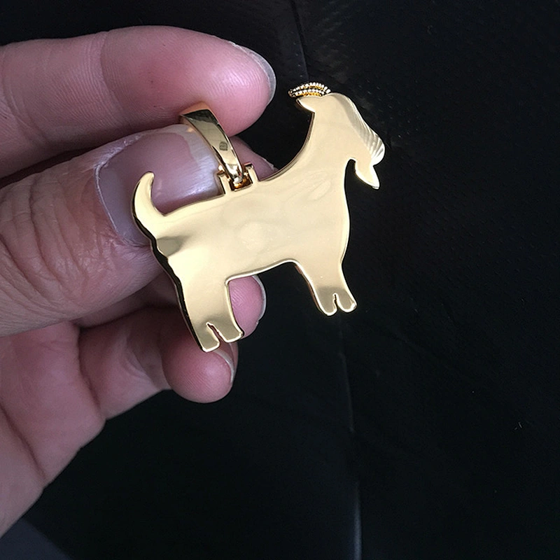 Wholesale Suppliers Pave Diamond Pendant Jewelry Plated Gold Men