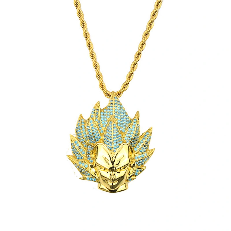 Rap Jewelry 14K Gold Diamond Lion Pendant Mens