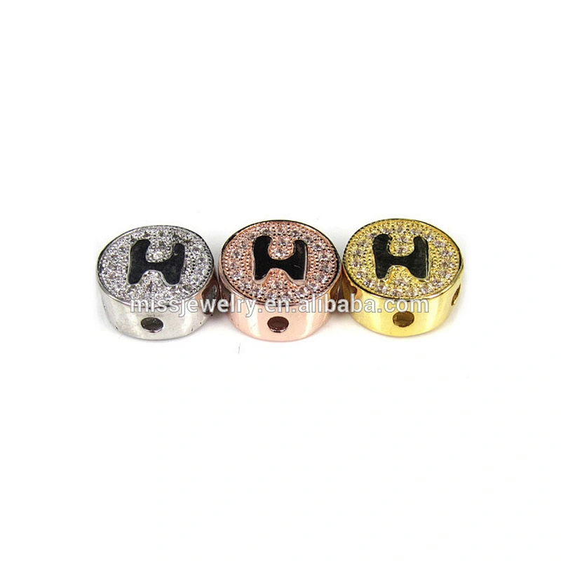 English alphabet letter beads for jewelry findings