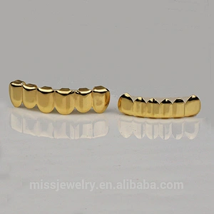Miss Jewelry Cheap 14k gold free grillz teeth jewelry wholesale, hip hop teeth grillz