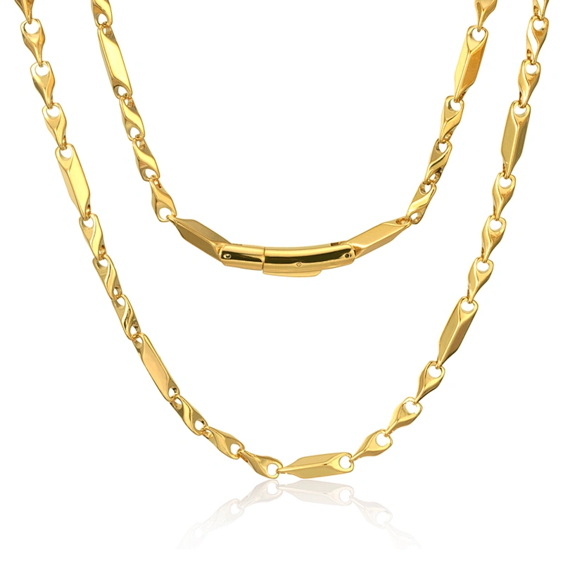 Miss Jewelry Diamond Clasp Hip Hop Gold Rope Chain Necklace, Hip Hop Jewelry Necklace