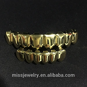 Miss Jewelry Cheap 14k gold free grillz teeth jewelry wholesale, hip hop teeth grillz