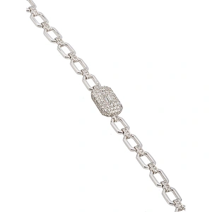 Missjewelry Fashion 925 Sterling Silver Jewellery Choker, Ladies CZ Diamond Necklace Jewelry Sets Women