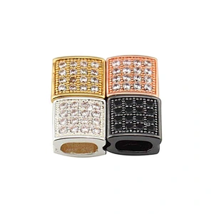 Miss Jewelry Wholesale CZ Metal Beads for Jewelry Making,Sterling Silver Jewelry Findings