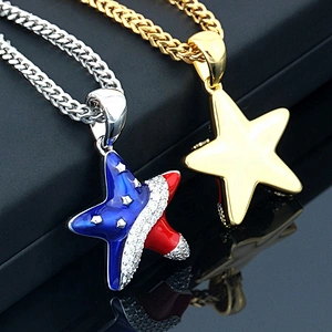Miss Jewelry High Quality Cheap Latest Design Fashion Star Iced Out Hip Hop Pendant