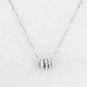 Miss Jewelry Cheap 10mm 316l Stainless Steel 10 Gram Gold CZ Necklace Designs for Women And Girls