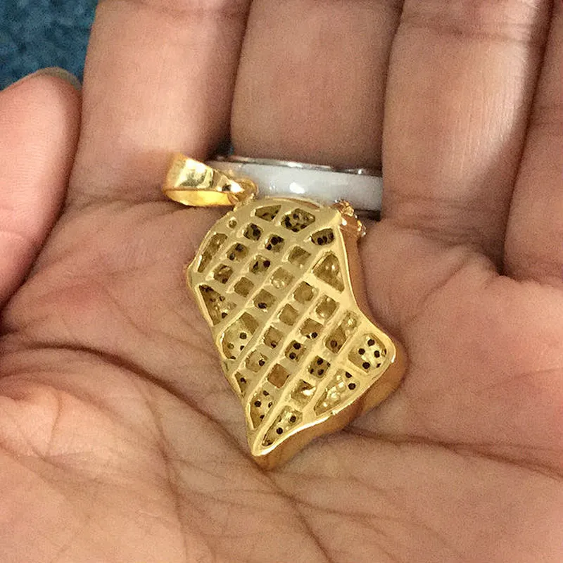 Wholesale hip pop fashion micro paved jesus piece pendant jewelry