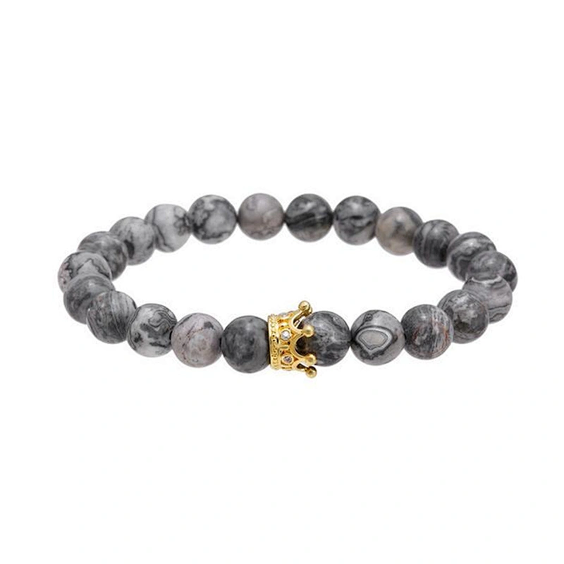Miss Jewelry New Design Crown Round Bead Bracelet