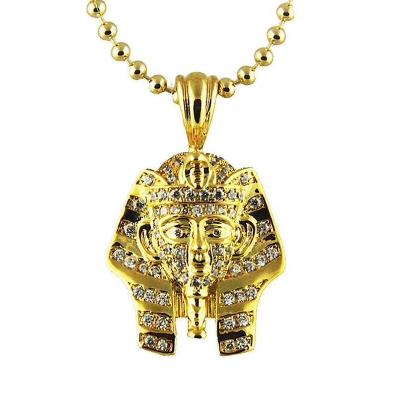 Hip Hop 18K Gold Pharaoh Pendant Designs Men