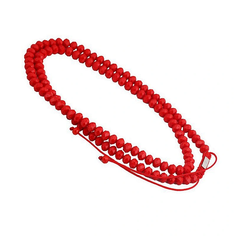 Long African Gemstone Beaded Necklace
