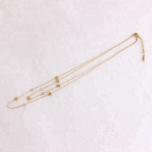 Jewelry Double Gold Chains Necklace for Women