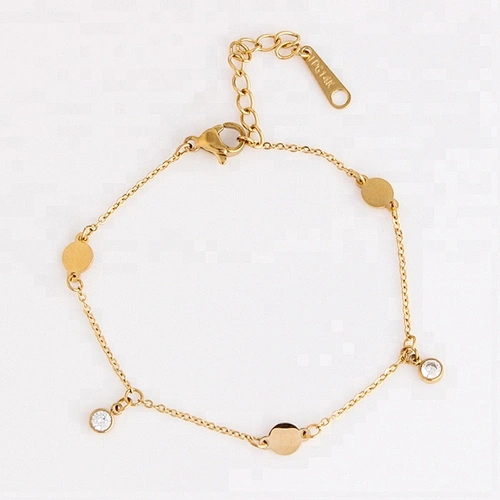 Miss Jewelry Cheap New Design Gold Plated Stainless Steel Bracelet for Women