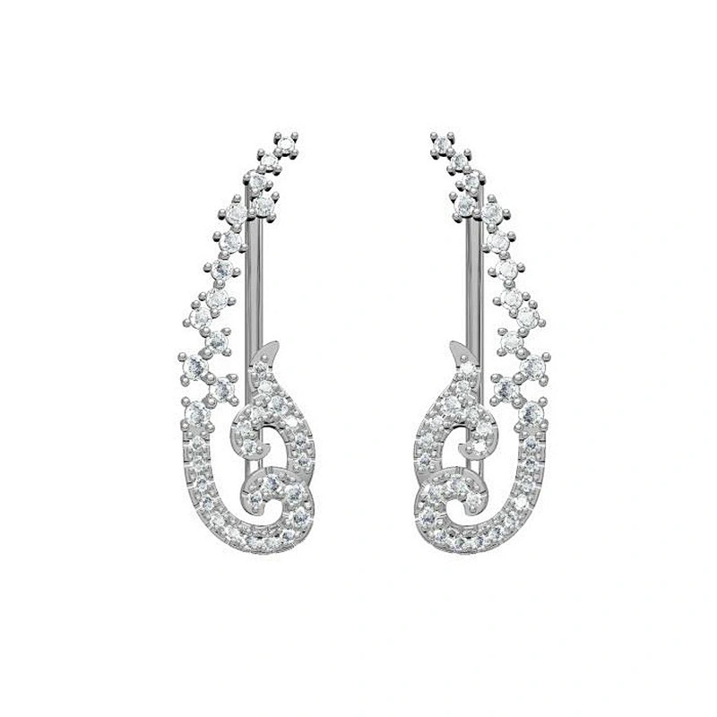 Miss Jewelry Cheap Fashion New Design Zirconia Stud Earrings Jewellery