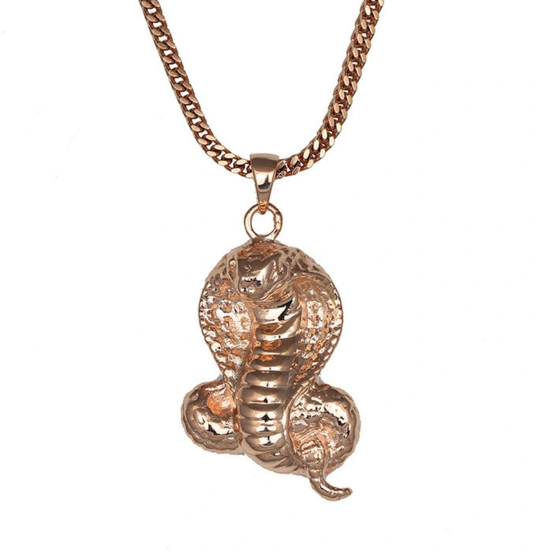 Animal Cobra Gold Snake Pendant