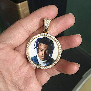 Miss Jewelry Fashion New Design Custom Celebrity CZ Picture Photo Pendant