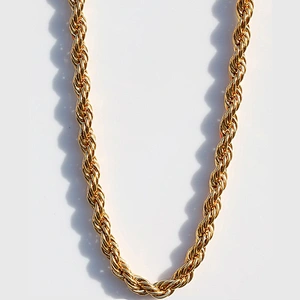 Miss Jewelry Supply Diamond Clasp 18K Italian Gold Rope Chain Necklace New Gold Rope Chain Design for Men