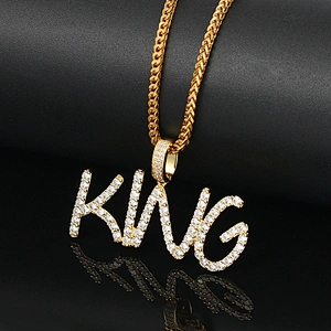 Name Custom Hiphop Jewelry Alphabet Letter Pendants