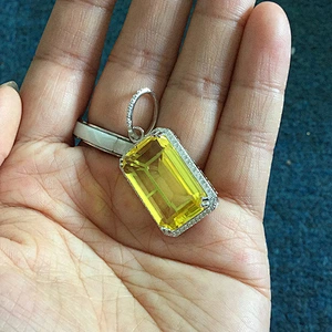 Miss Jewelry Wholesale big ruby pendant single large stone pendant for men