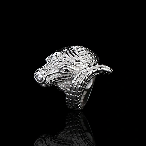 Hiphop Men 925 Silver Platinum Ring New Model