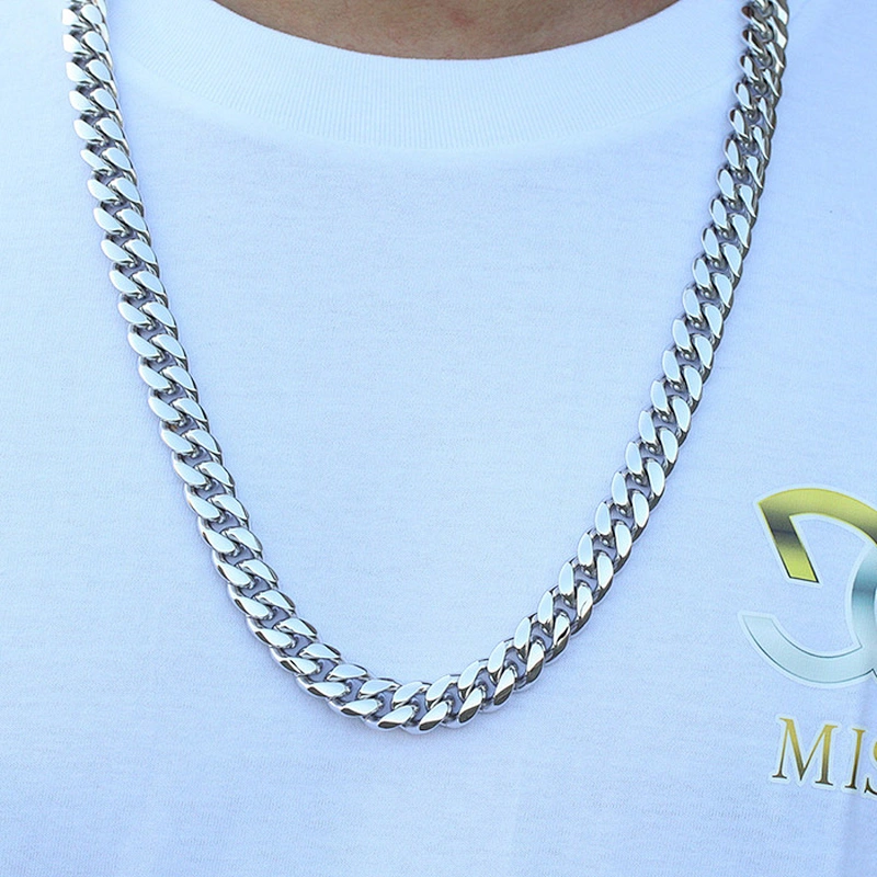 Missjewelry Hip Hop 925 Sterling Silver Cuban Link Chain