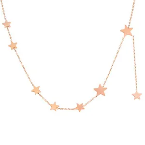 Miss Jewelry New Jewelry Women's Gold Plated Stainless Steel Necklace Roll
