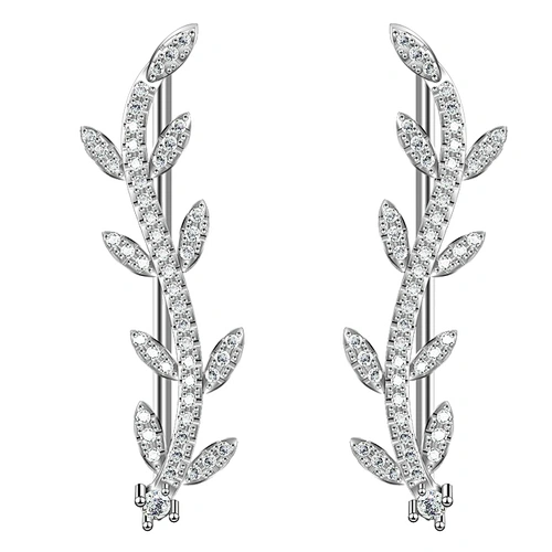Miss Jewelry Cheap New Design Fashion Jewelry CZ Paved 925 Silver Earrings
