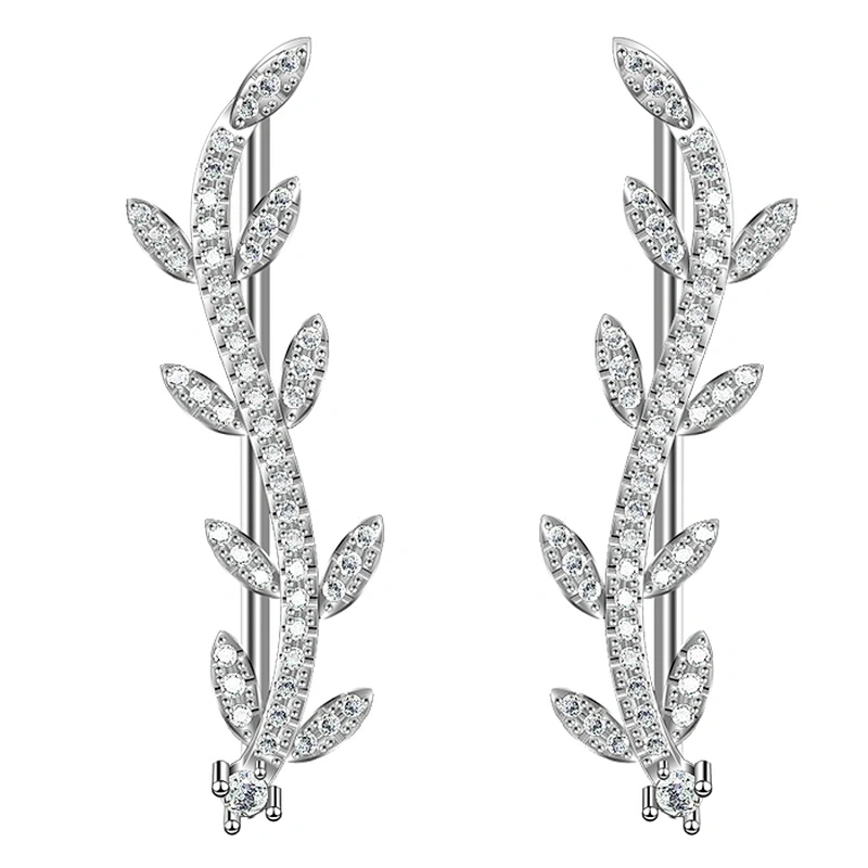 Miss Jewelry Cheap New Design Fashion Jewelry CZ Paved 925 Silver Earrings