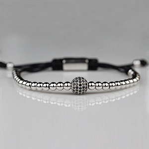 925 Sterling Silver Bead Bracelet Wholesale