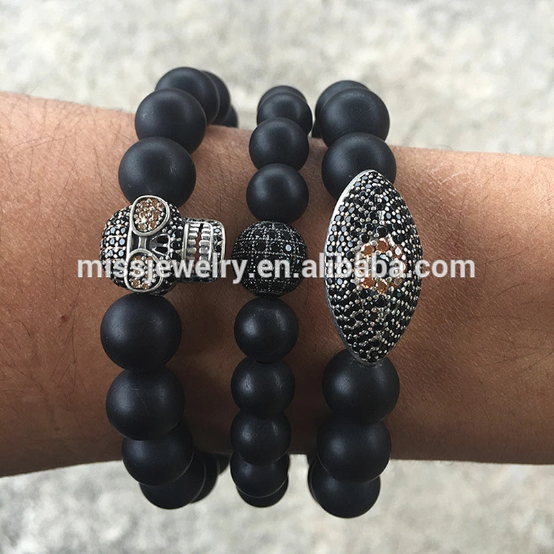 New costume jewelry imported mens bead devil eye macrame bracelets china