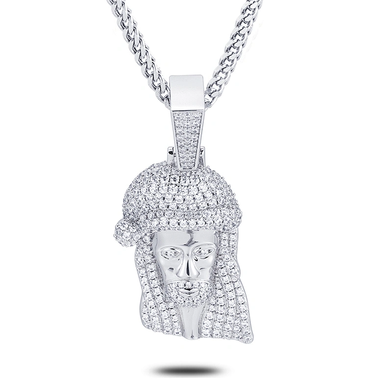 With 925 Chain New Hip Hop Mens Urban Jewelry Jesus Pendant Piece