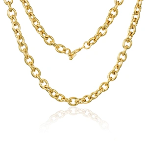 High Quality Men 18k Gold Plated Chain Stainless Steel Jewelry