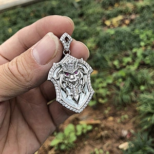 Wholesale AAA Hiphip CZ Urban Jewelry Personalized Lion Pendants