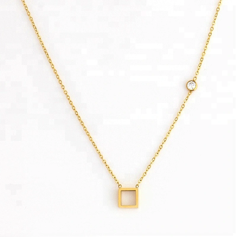 Miss Jewelry 316 Stainless Steel Necklace 14k Gold Plated Chain Silver Jewelry 925 Sterling Necklace for Women
