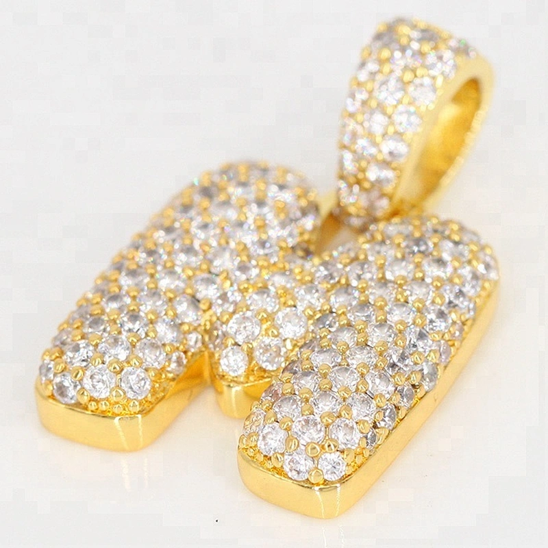 Miss Jewelry Cheap Yellow Gold Silver Monogram Letter Necklace Pendant