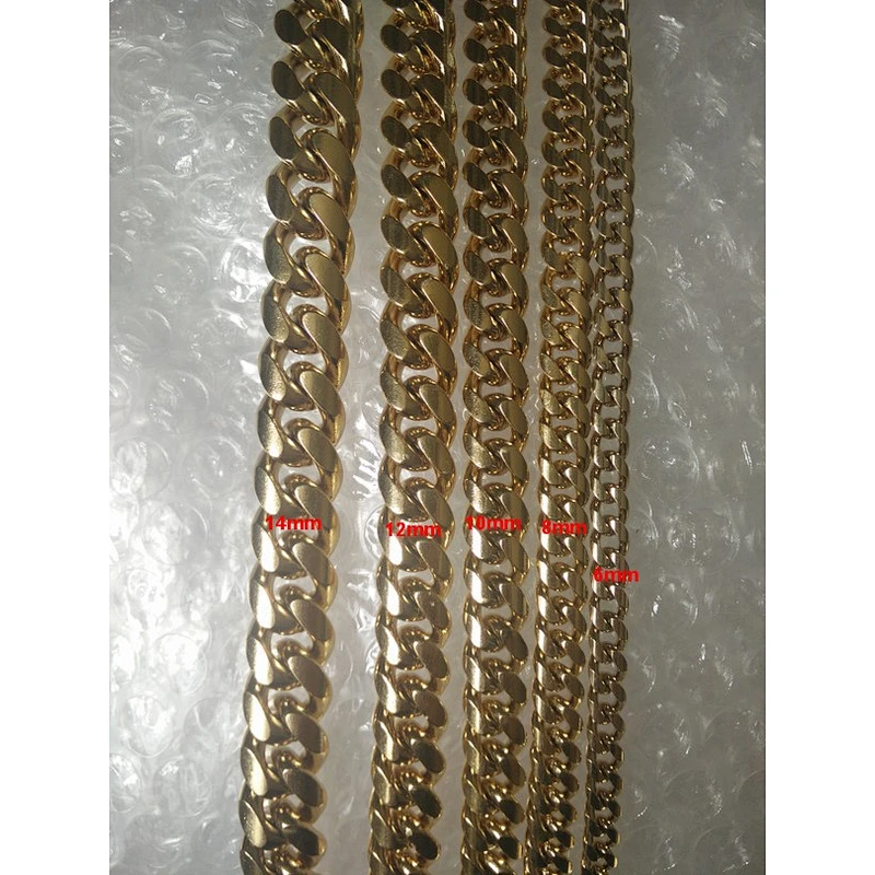 14k Gold Heavy Chain Miami Cuban Link Mens