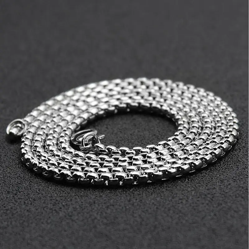 Miss Jewelry Factory Price Chains Necklace Sterling Silver Polishing Box Link Chains