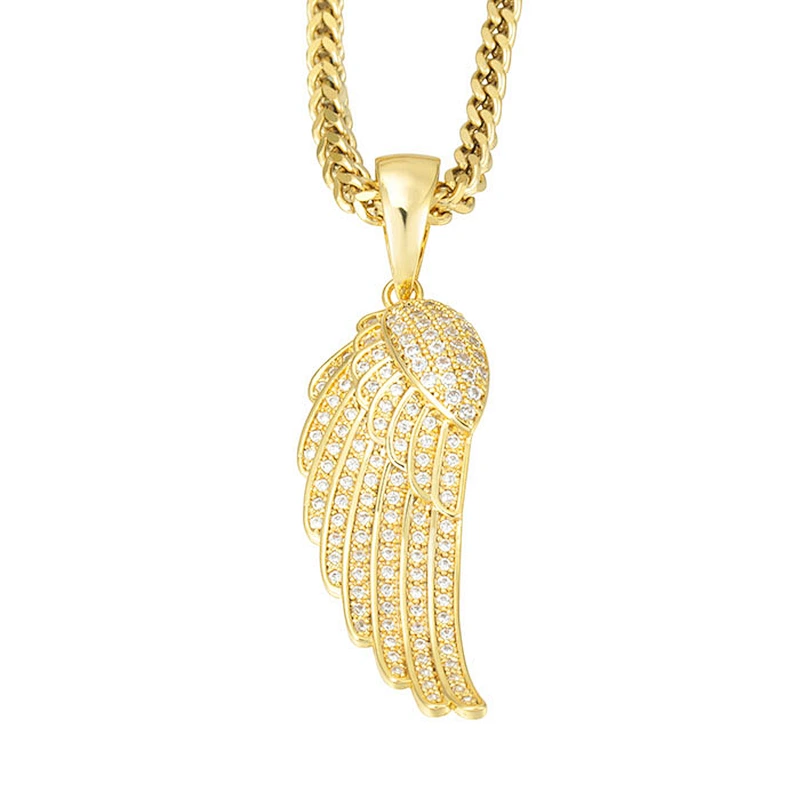 Missjewelry Hip Hop Jewelry Custom CZ Iced Out Leaf Gold Chains and Pendant