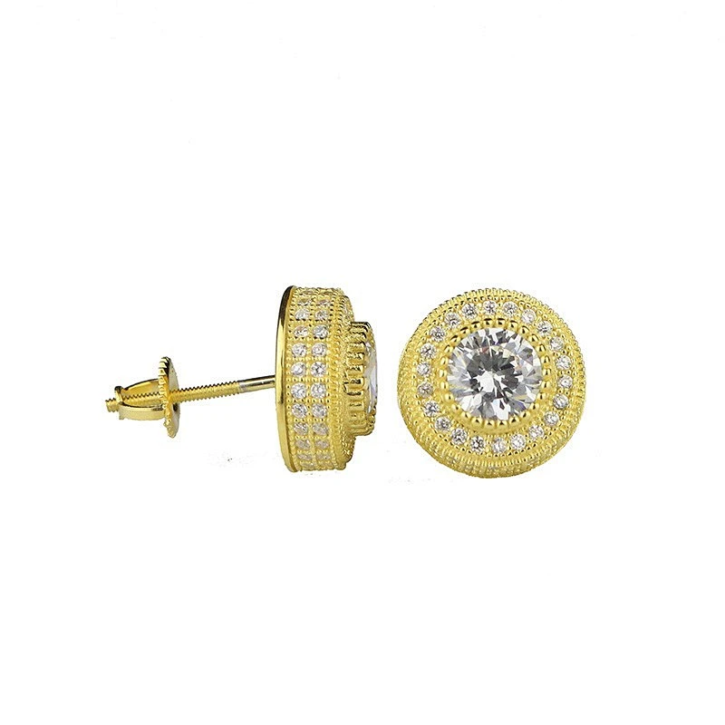 Wholesale High Quality Golden Earrings Stud Designs for Women