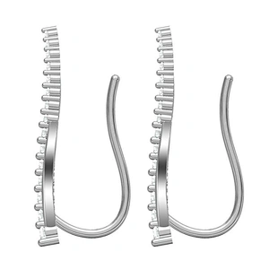 2018 Fashion 925 Sterling Silver CZ Micro Paved Earrings