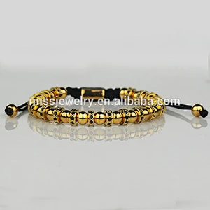 Wholesale latest new men's silver spacer models bracelets designs