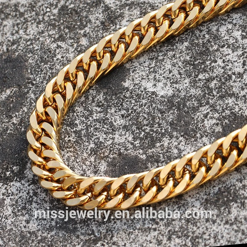 Missjewelry Hip Hop 14k 24k 18k White Gold Chains for Men
