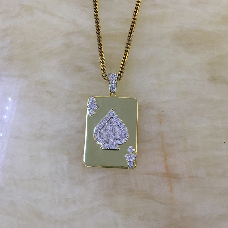 Miss Jewelry cz pave poker gold plated jewelry wholesale china, 14 karat gold jewelry wholesale