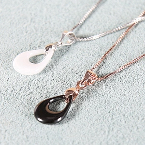 High quality women chain jewelry pottery necklace