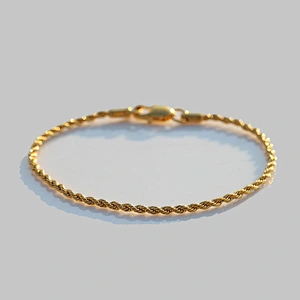 Miss Jewelry Ladies rope chain braided bracelet gold tone vogue design